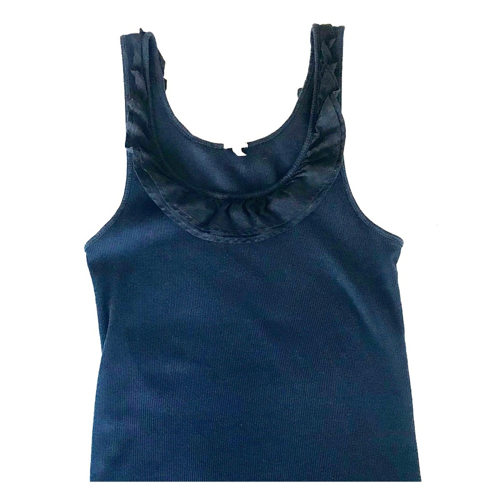 J. Crew Navy Scoop-Neck Tank in Size Large